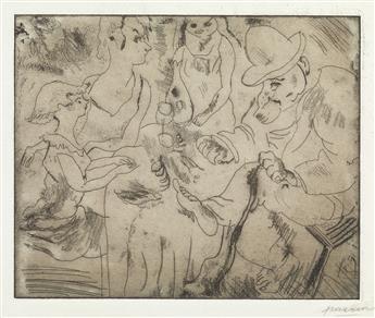 JULES PASCIN Group of 8 prints.